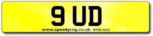 9 UD Number Plates