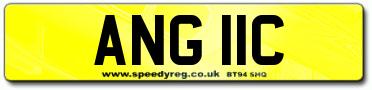ANG 11C Number Plates