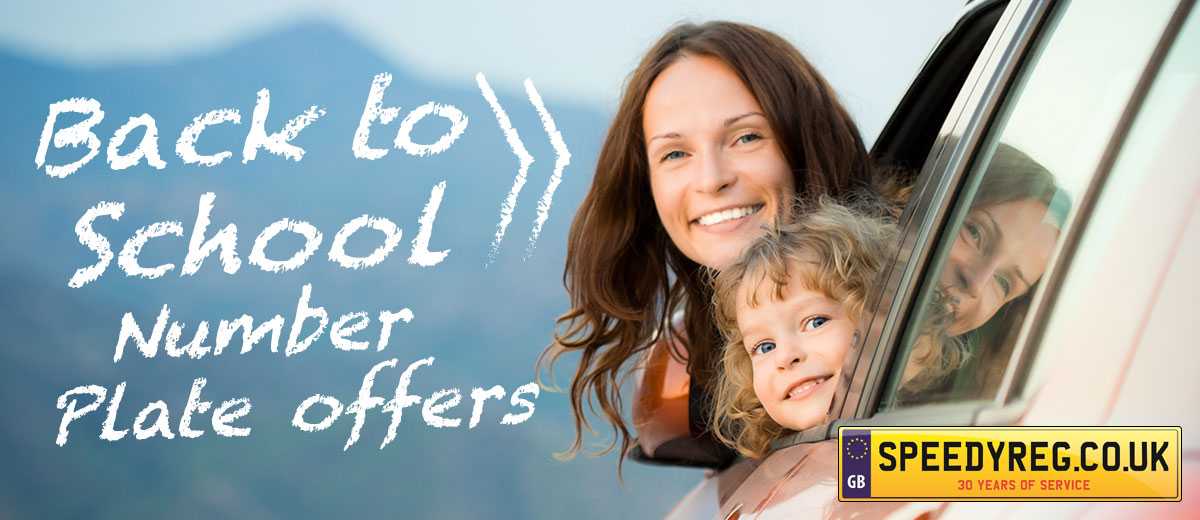 Back to School Number Plate offers
