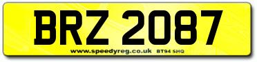 BRZ Number Plates have arrived