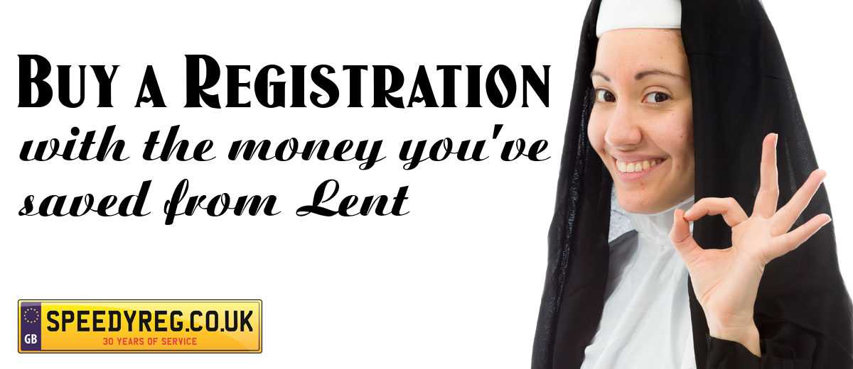 Buy a registration with the money you've saved from Lent