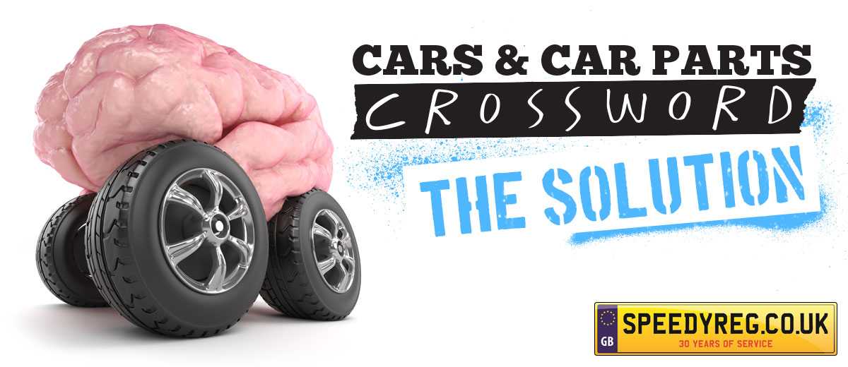 Cars and Car Parts Crossword – The Solution