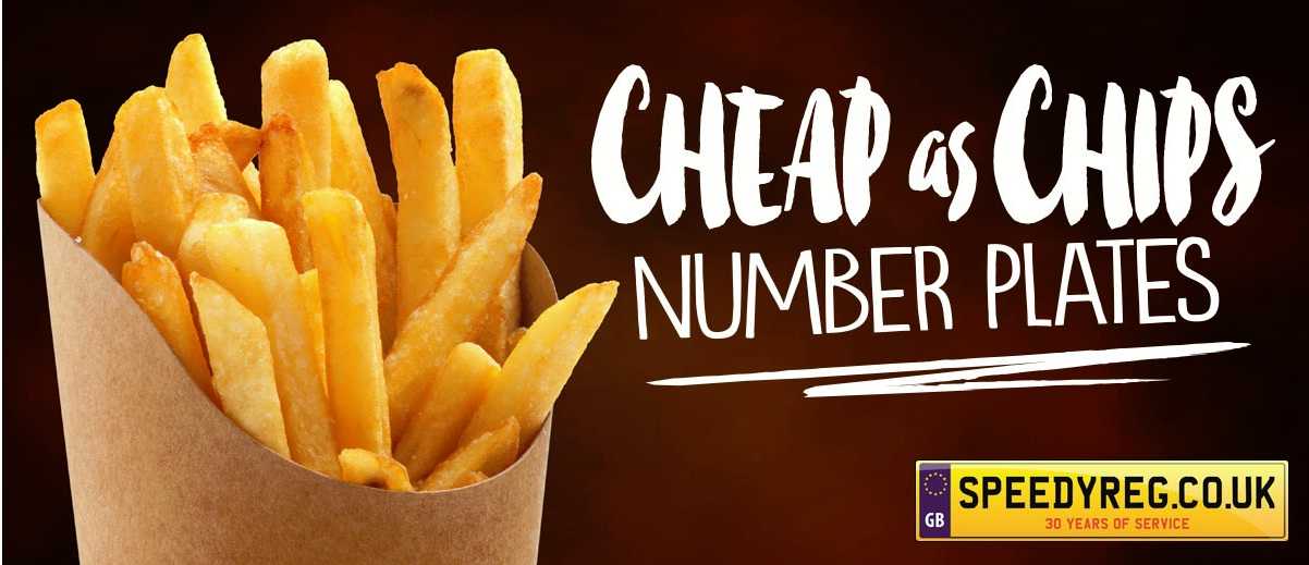 Cheap as chips number plates