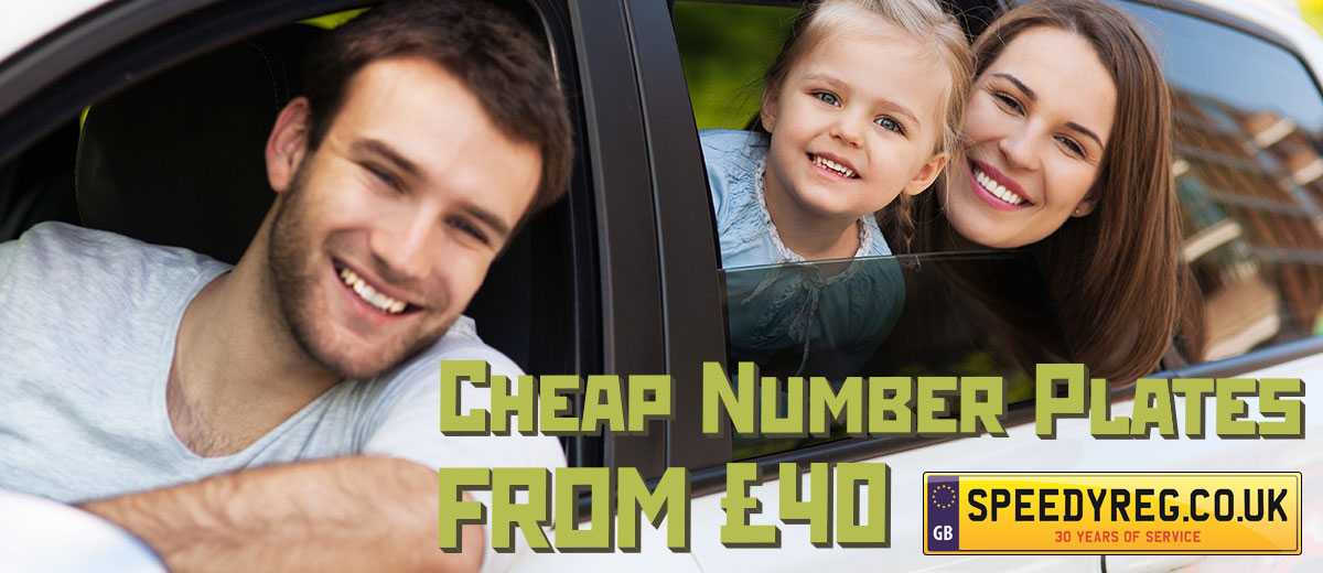 Cheap Number Plates from £40
