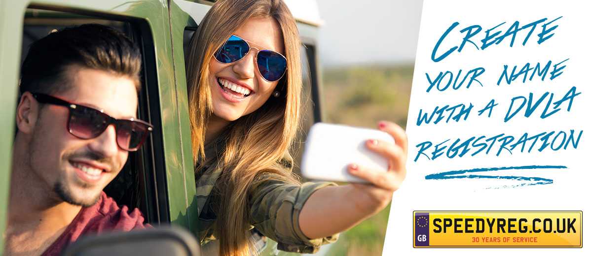 Create your name with a DVLA registration