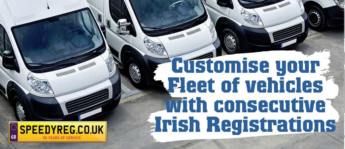 Customise Your Fleet Vehicles With Consecutive Irish Registrations