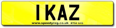 BRZ 1 Number Plate will not be issued