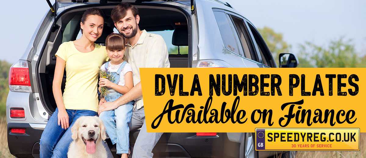 DVLA Number Plates available on Finance