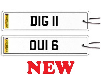 Personalised Numberplates Car Airfreshener