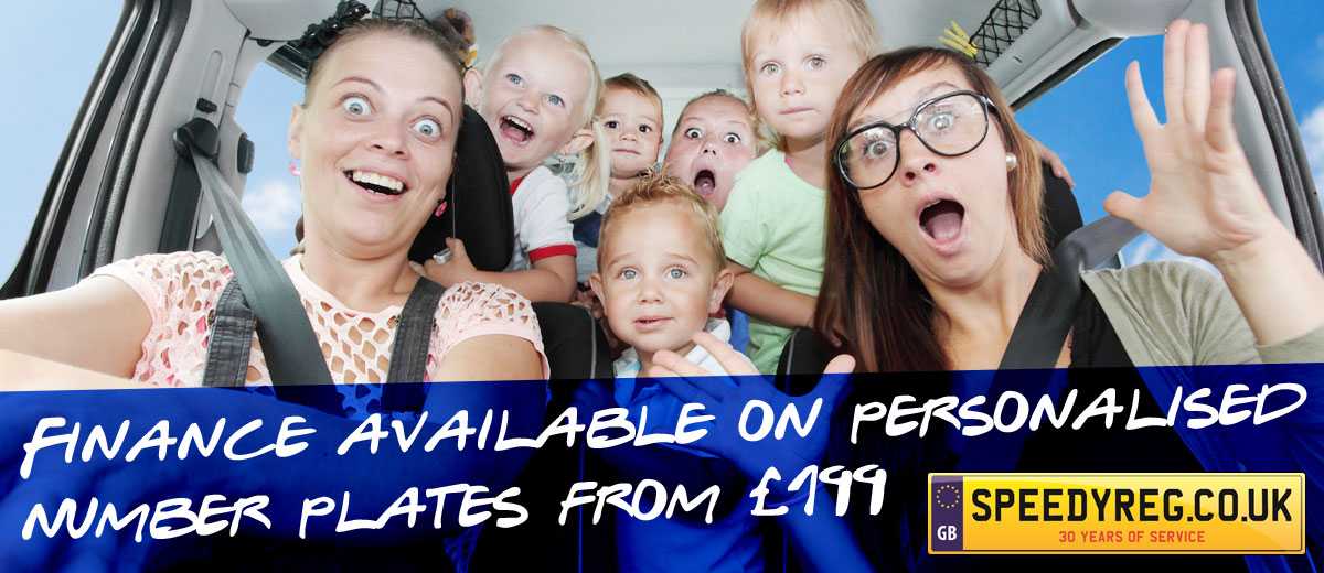 Finance available on Personalised Number Plates from £199
