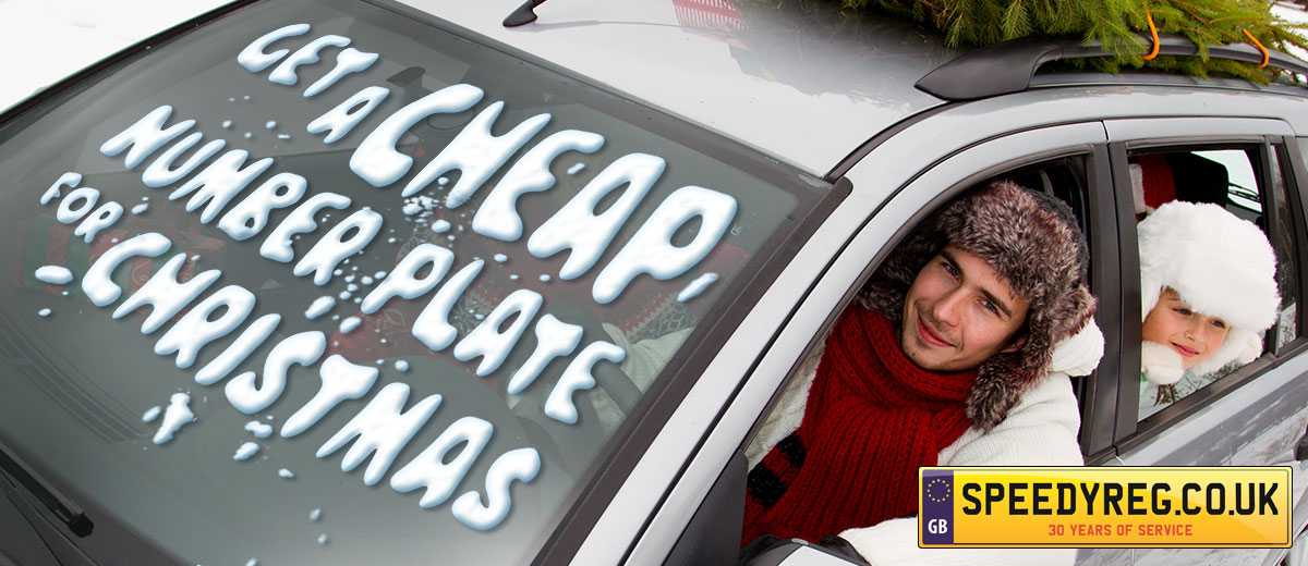 Get a cheap number plate for christmas