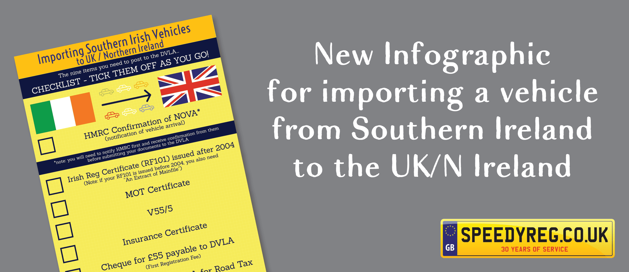 How to Import a Vehicle from Southern Ireland to the UK