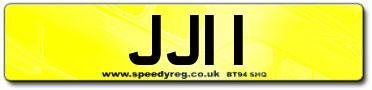 JJI 1 Number Plates has just became available