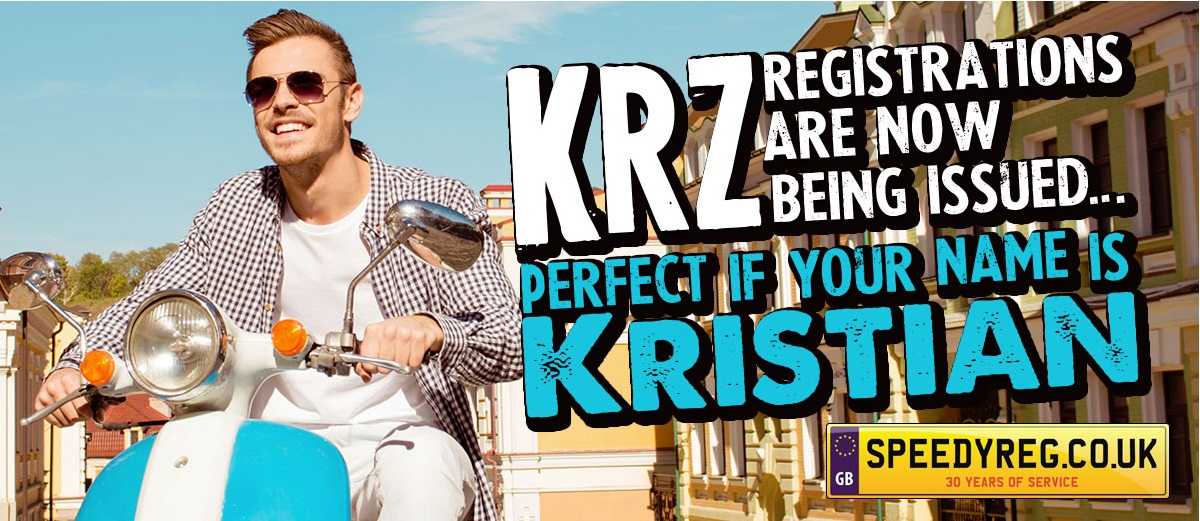 KRZ registrations are now being issued… Perfect if your name is Kristian?