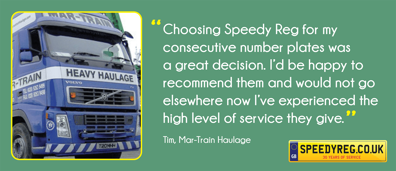 Mar-Train Haulage Choose Speedy Reg Every Time