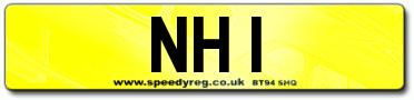 NH 1 Number Plates