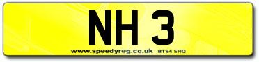 NH 3 Number Plates