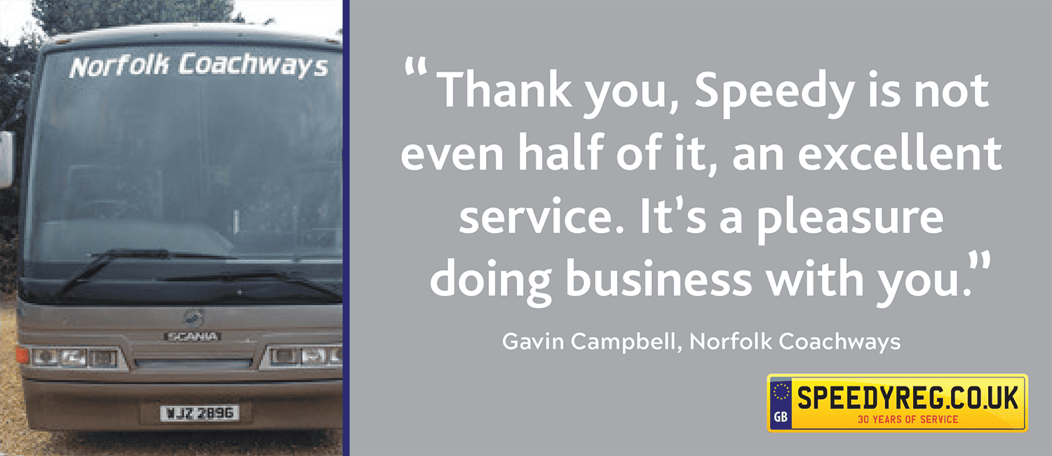 Norfolk Coachways say: “Speedy is not even half of it”