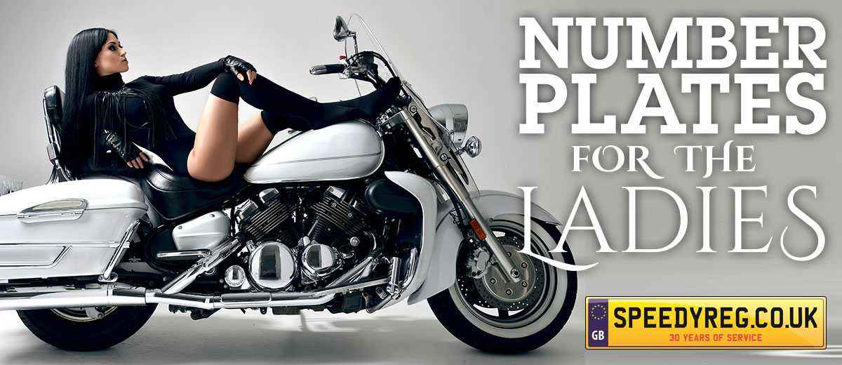Number plates for the ladies