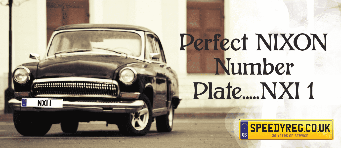Perfect NIXON Number Plate... NXI 1