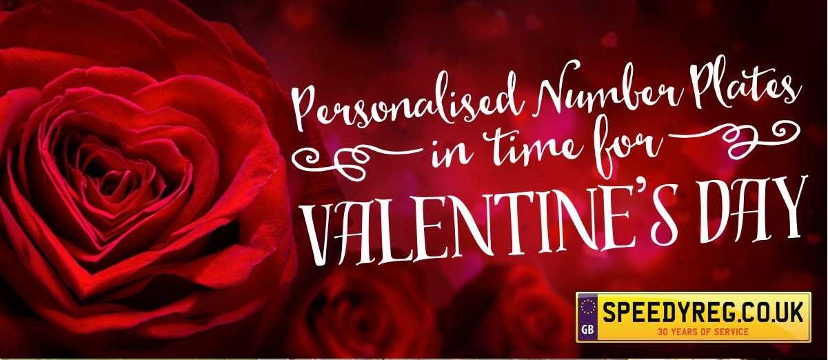 Personalised Number Plates in time for Valentines Day