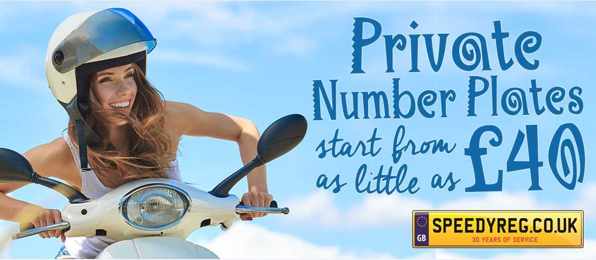Private Number Plates start from as little as £40
