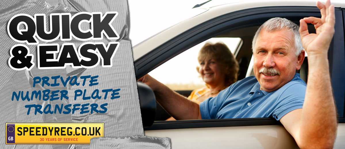 Quick and easy private number plate transfers