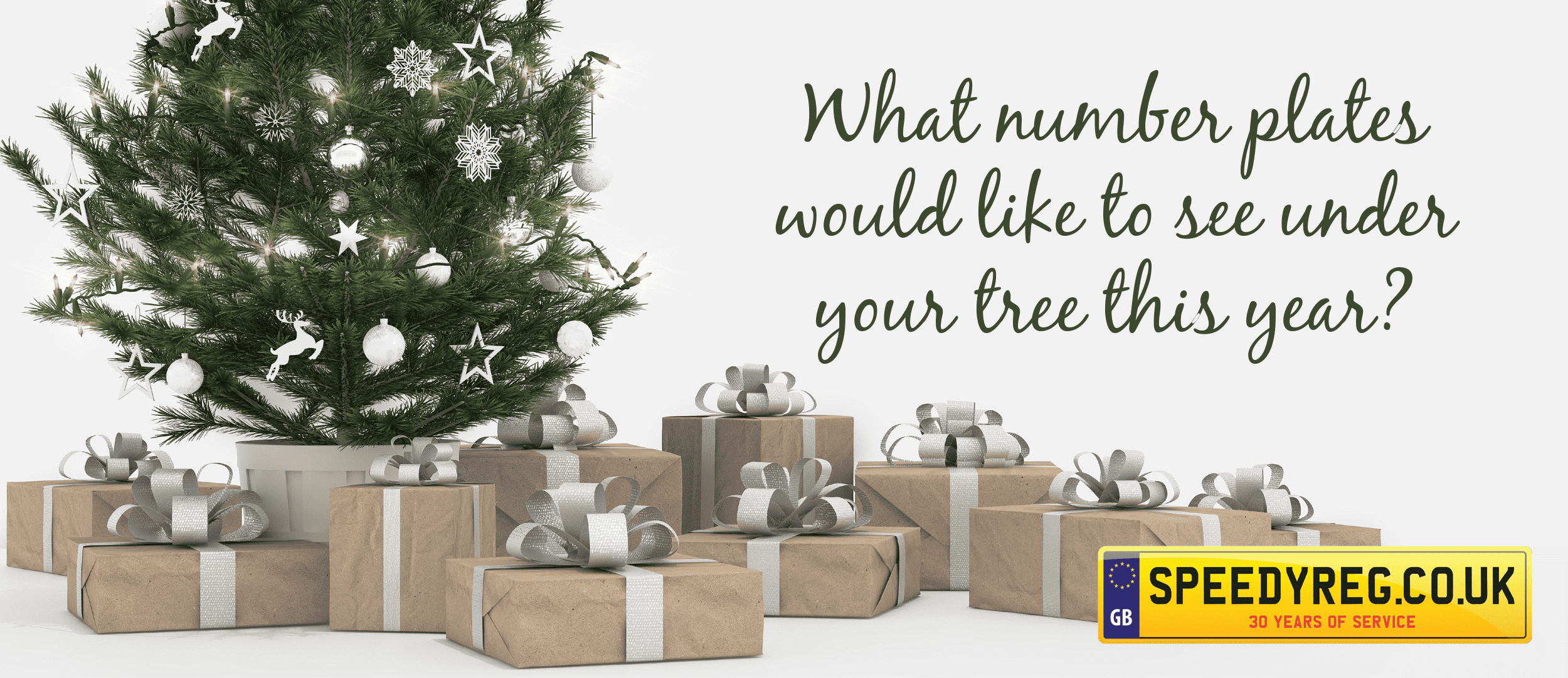 What Number Plates Would You Like To See Under Your Tree This Year?