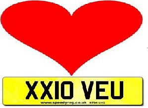 Love Number Plate a perfect Valentine’s Gift?